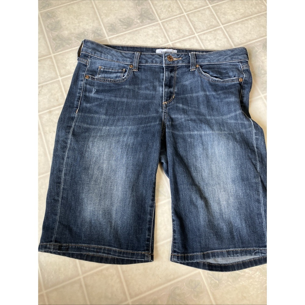 Sonoma Bermuda Midrise Women's Size 10‎ Denim Dark Wash 11 1/4" Inseam